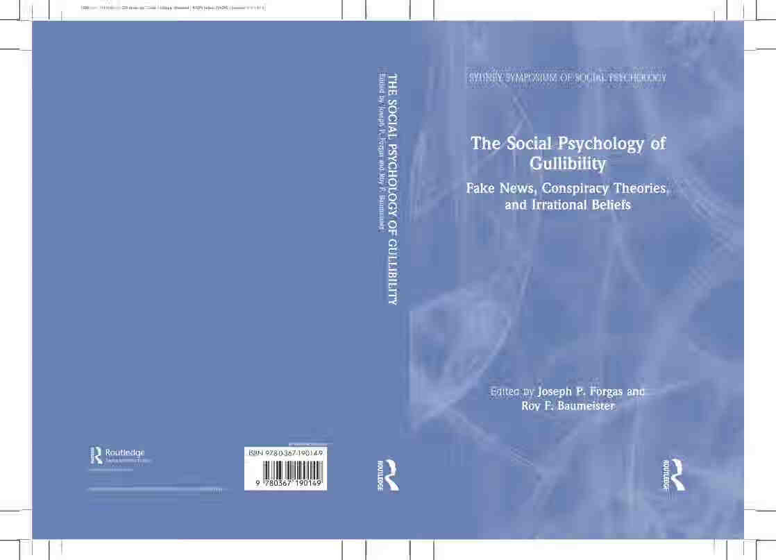 预售 按需印刷 the social psychology of gullibility