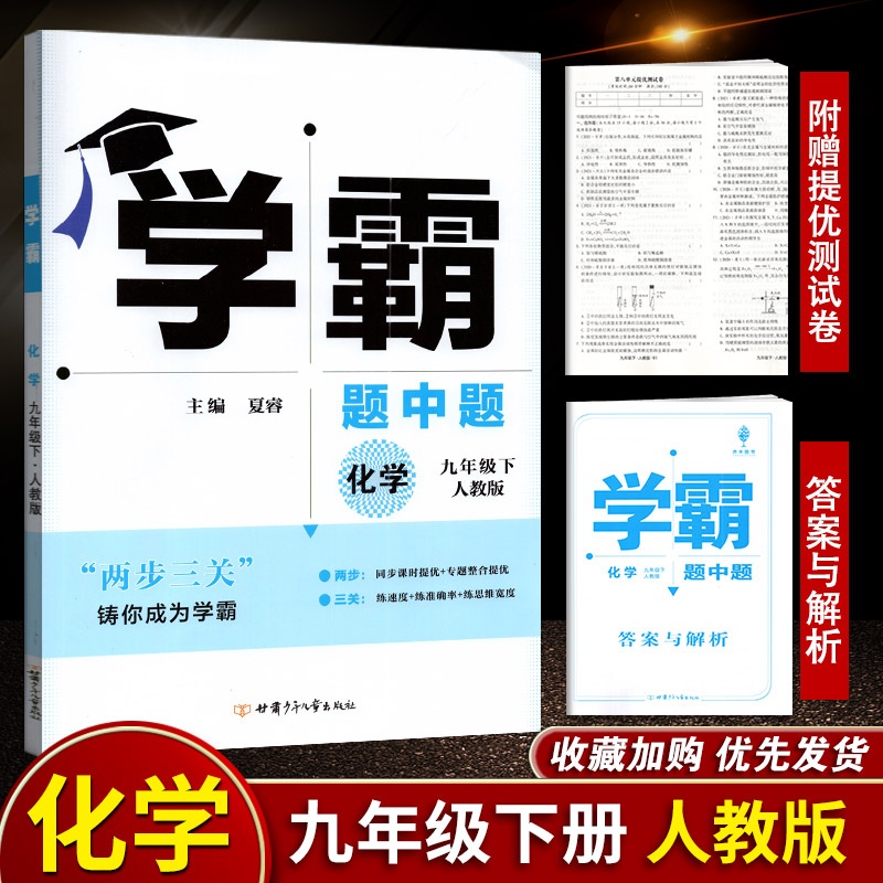 2022春经纶学典学霸题中题九年级下化学人教版RJ版中学教辅初中9年级下册同步课时作业本练习册初三辅