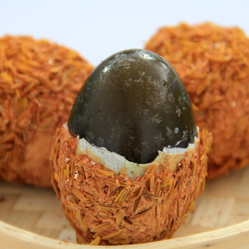 葛溪正太 松花蛋 裹泥变蛋 传统制作 艾草香鸭蛋 艾草香皮蛋  4枚/枚