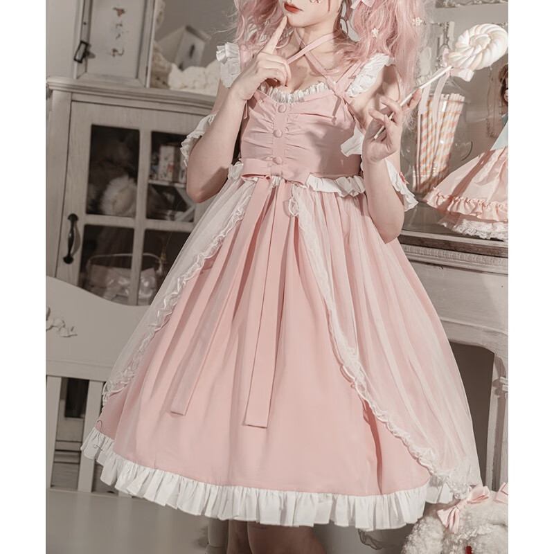 韩蔓语原创lolita野餐牧歌甜美少女夏清常洛丽塔jsk可爱公主连衣裙