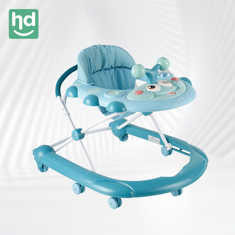 hd小龙哈彼 婴儿学步车多功能手推玩具助步车 可折叠防侧翻 蓝色 LXB450-H-S165B