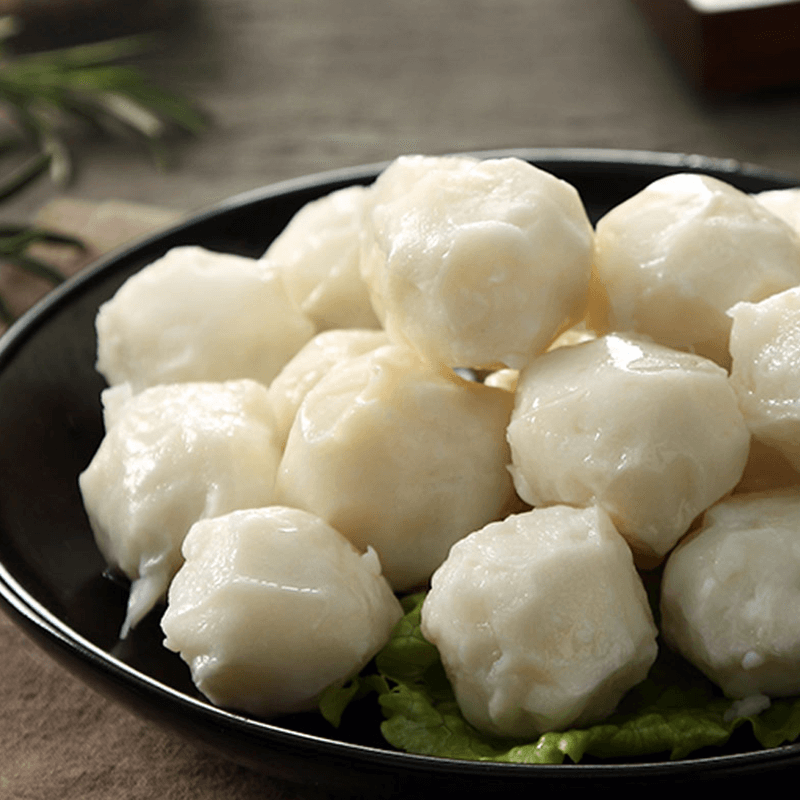 潮牛阿彬 潮汕正宗手打墨鱼丸手工墨斗丸花枝丸鱼丸子火锅食材 500g