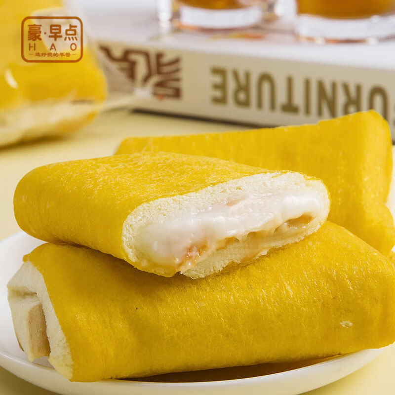 芳溢豪早点早安能量卷面包整箱蛋皮肉松沙拉夹心海苔肉松口味早餐批发