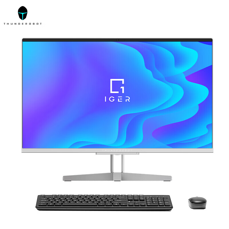 雷神(ThundeRobot)一格 27英寸家用办公一体机台式电脑(酷睿i5-11300H 16G 512GSSD 锐炬显卡 商务无线键鼠)