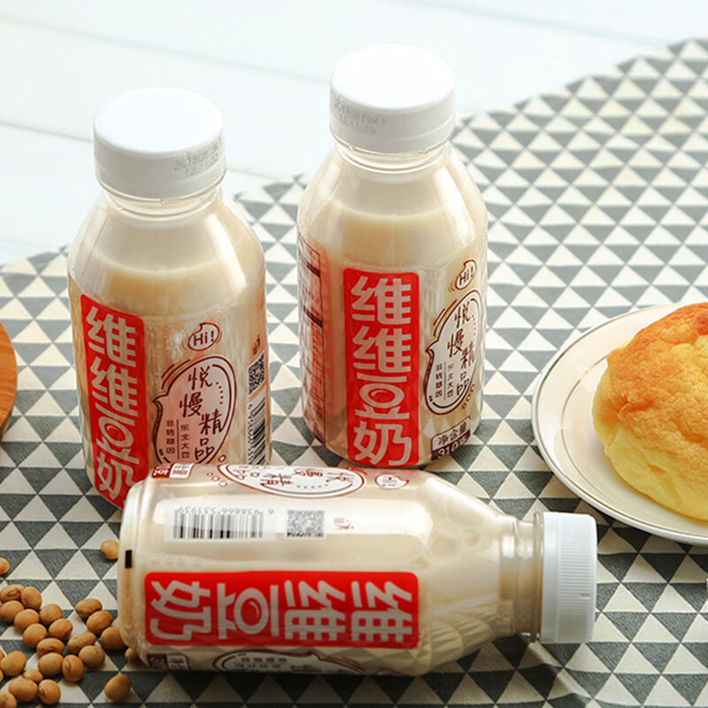 维维 豆奶饮料悦慢精品早餐豆奶310ml*24瓶装整箱非转基因健康营养