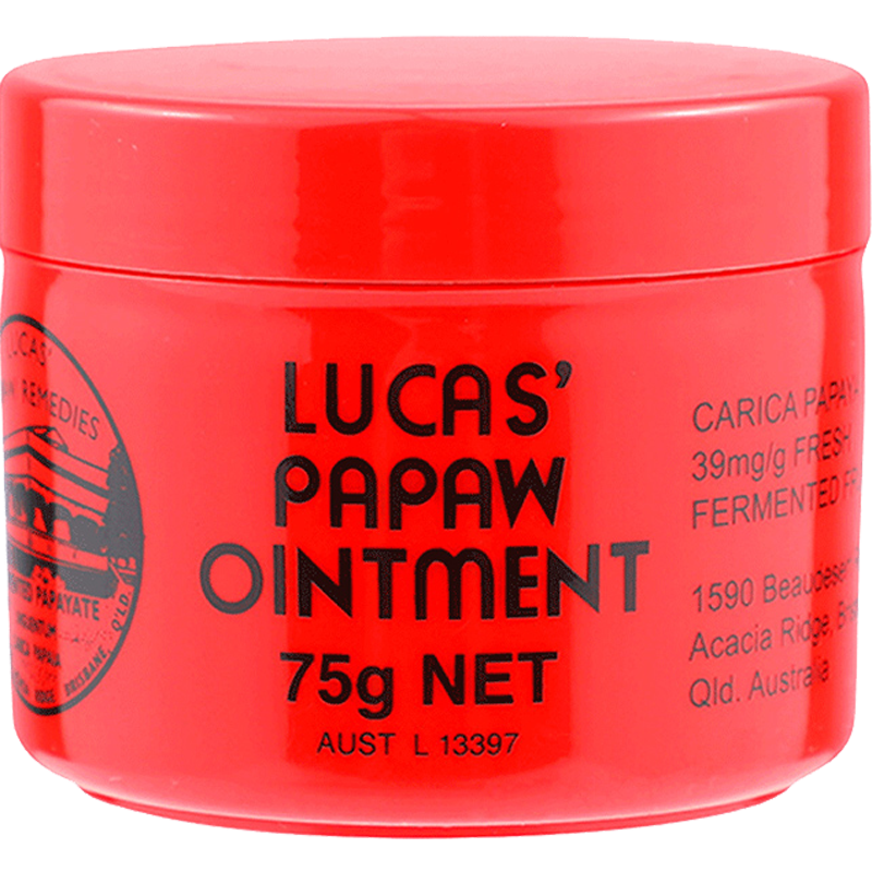 Lucas Papaw Ointment 盧卡斯多功能番木瓜膏霜 潤唇燙傷驅蚊蟲萬用膏嬰兒 澳洲進口 75g * 1罐裝