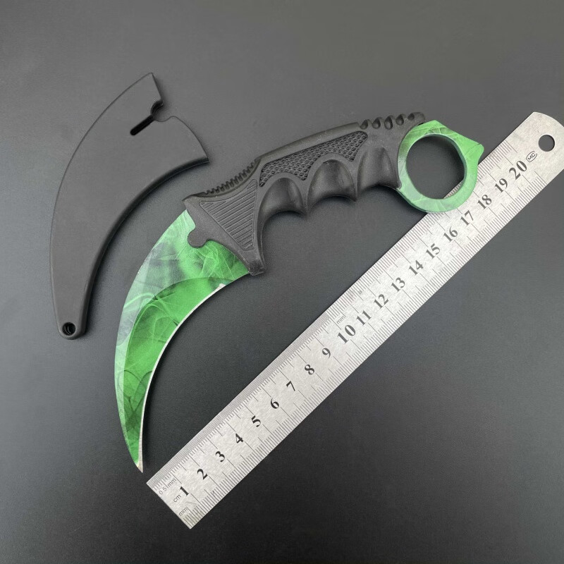 csgo爪刀战狼鹰爪刀户外不开锋防身随身弯刀多功能野外便捷刀瑞士军刀