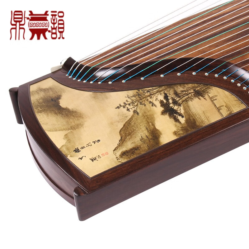 鼎韵上海鼎韵905-yy黑檀木云山幽趣考级演奏古筝琴