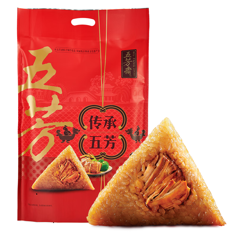 五芳斋速冻大肉粽子：口感绝佳的京东低温粽子品牌|京东低温粽子价格监测