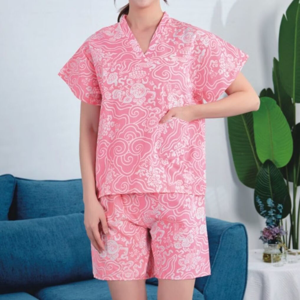 一次性浴服桑拿服套装汗蒸房足浴洗浴店女spa 特价薄款随机10套