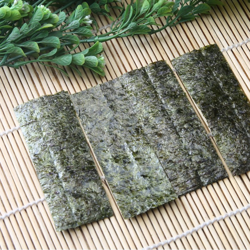 即食海苔片120片原味海苔竖条散装儿童零食【优选】 图片色