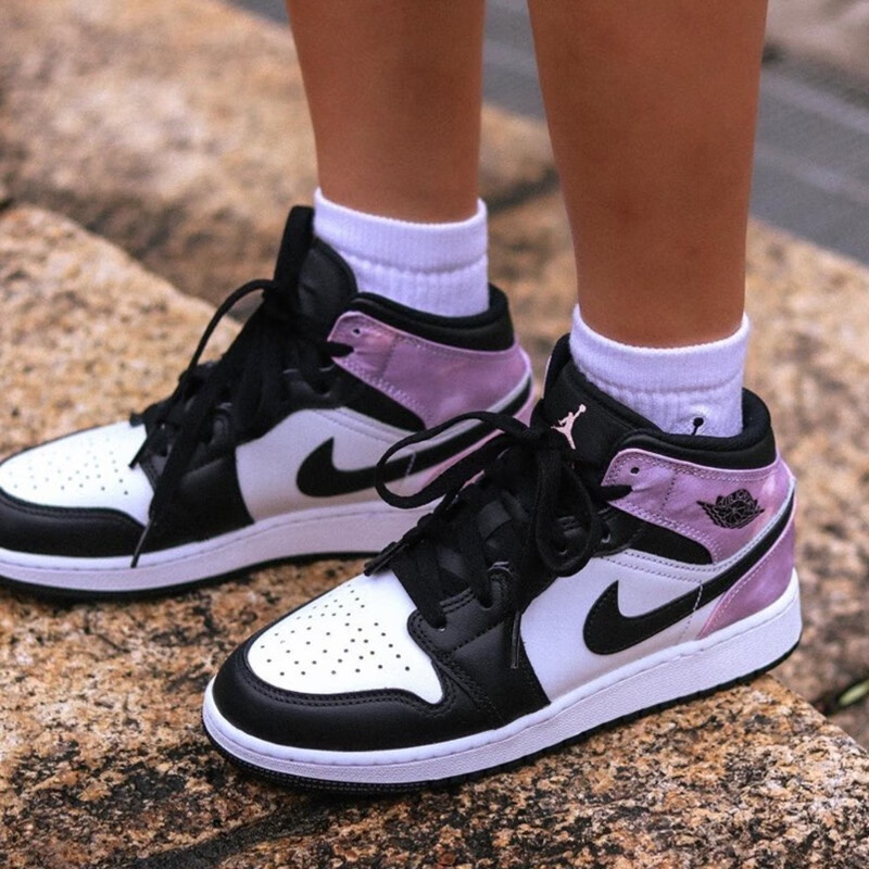 jordan 1 mid中帮休闲板鞋aj1篮球鞋子男 禅师 扎染/dm6216-001 36