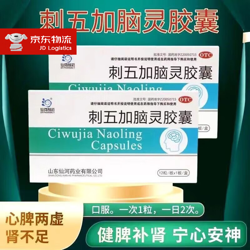 仙河制药 刺五加脑灵胶囊0.