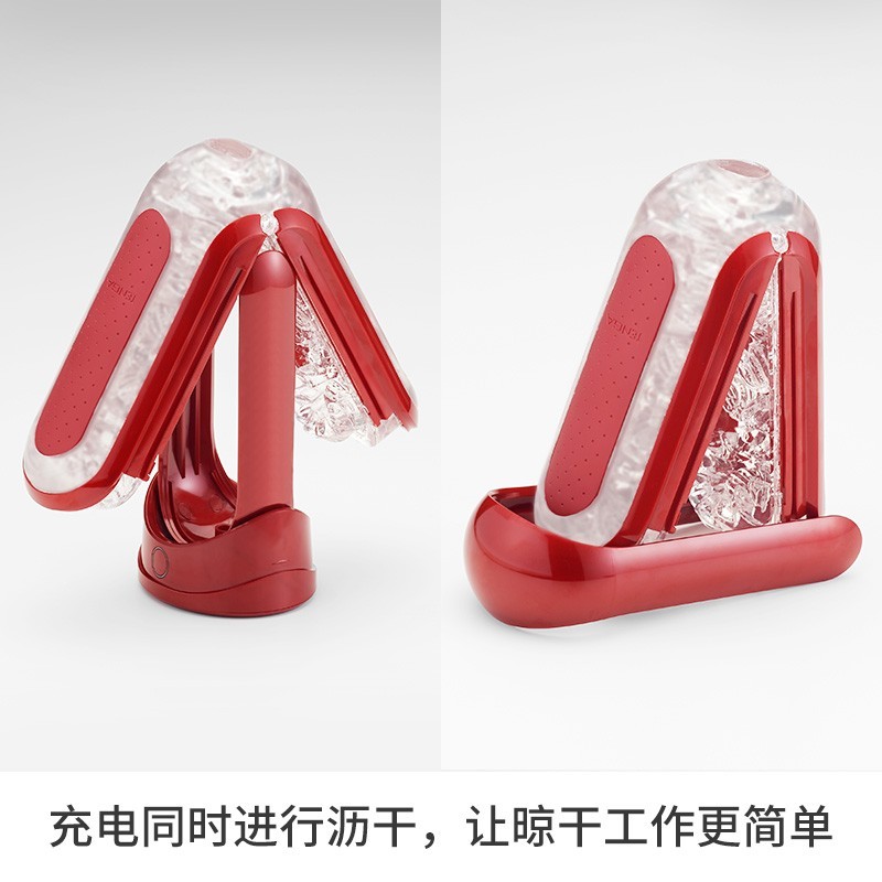 TENGA日本TFZ进口异次元飞机杯恒温加热男用自慰器夹吸成人情趣性用品 电动加热红色TFZ-003W+润滑液+避孕套