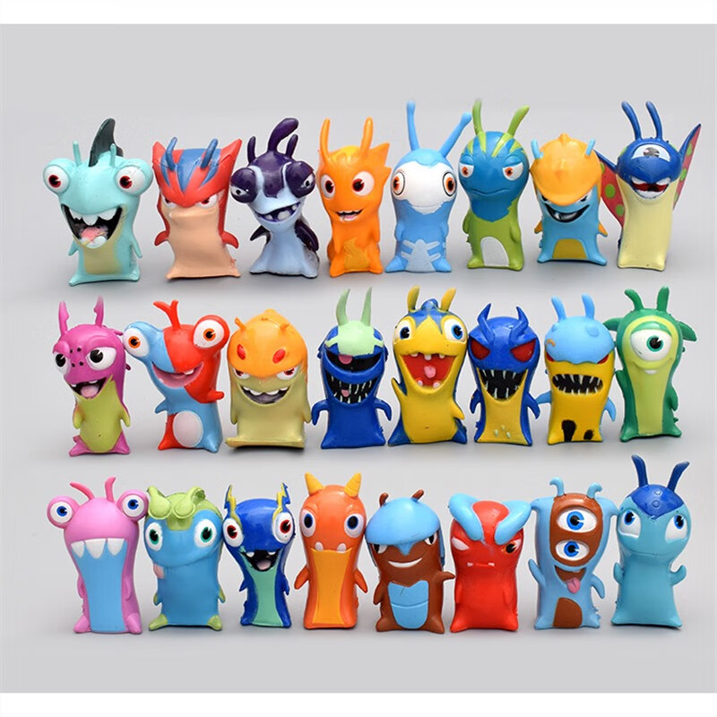 slugterra斯拉格精灵玩偶公仔摆件玩具手办模型 全套24款儿童礼物 24