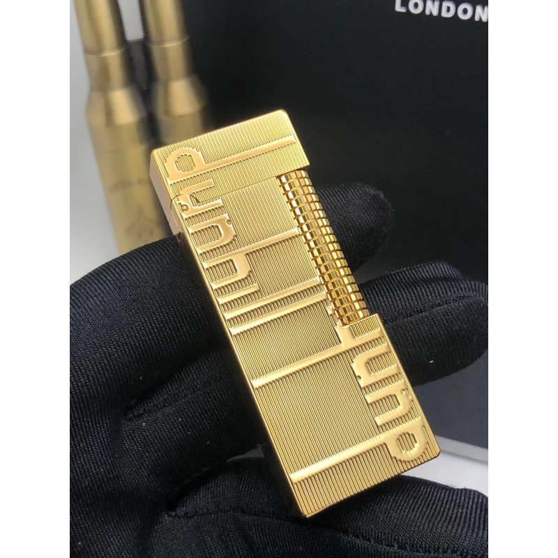 dunhill登喜路打火机英国打火机充气铜侧滑男士高档商务个性节日礼