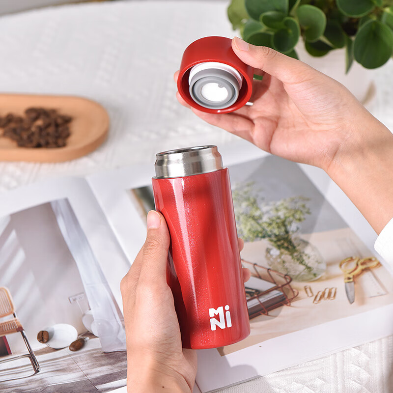 创意不锈钢保温杯车载便携口红杯广告礼品迷你小容量口袋杯子 -粉色(4766) 210ml 210ml-310ml