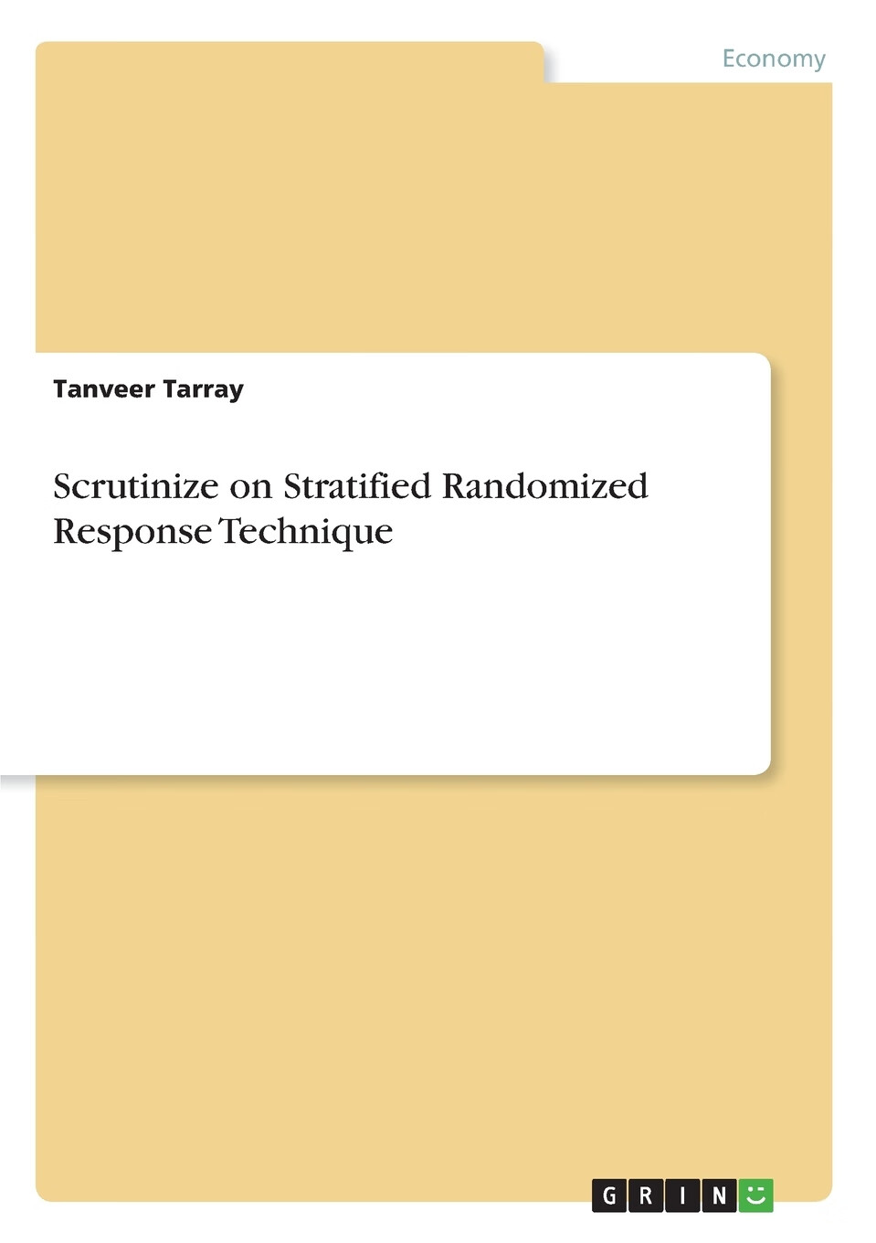 【预售 按需印刷】scrutinize on stratified randomized response