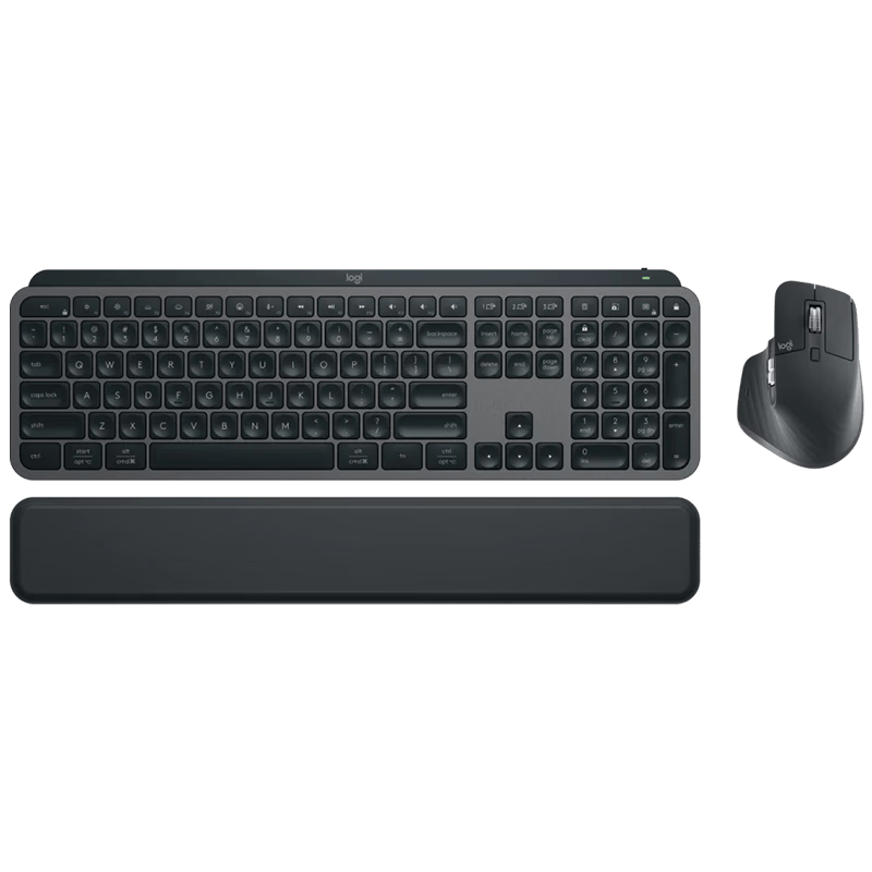 罗技(Logitech)大师系列 MX KEYS S COMBO 企业级无线键鼠套装 高端商务办公套装 MX Keys S + MX Master 3s黑色