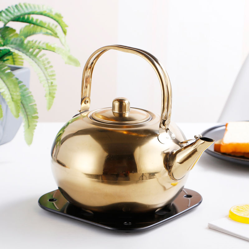 小茶壶不锈钢茶壶餐厅饭店茶水壶黄酒壶烧水壶带过滤网玲珑壶彩虹鸟