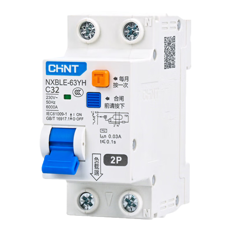 ��̩��CHNT��NXBLE-63YH-2P-C32-30mA-6kA ���տ�С��©�籣����·�� ©���������� 32A