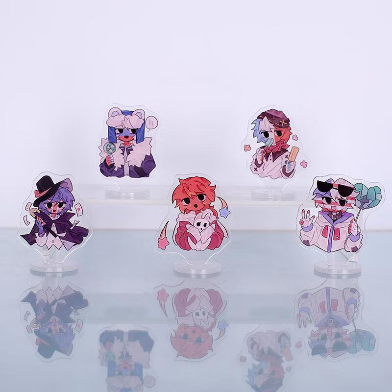 ch俄瓷美英法五常同人亚克力立牌摆件装饰礼物 国拟1立牌全套(5个6cm)