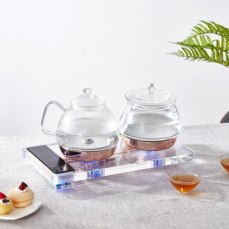 玉焰k8全自动上水玻璃电热烧水壶嵌入式养生恒温泡煮茶电磁茶炉具