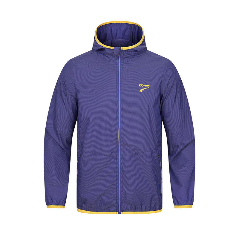 多威（Do-win） 跑步外套轻薄干爽防泼水夏季户外防风男士外套薄款运动服衣服 青石蓝 L