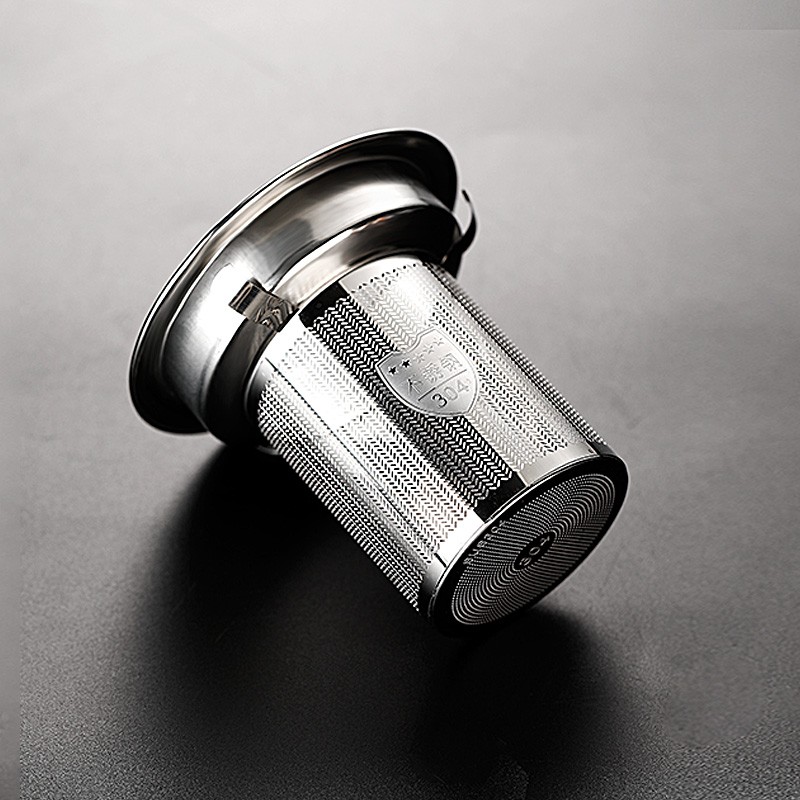 禾艾苏（heisou） 高硼硅耐热玻璃茶壶家用围炉煮茶壶不锈钢过滤泡茶壶加厚茶具 大号苹果壶600ml