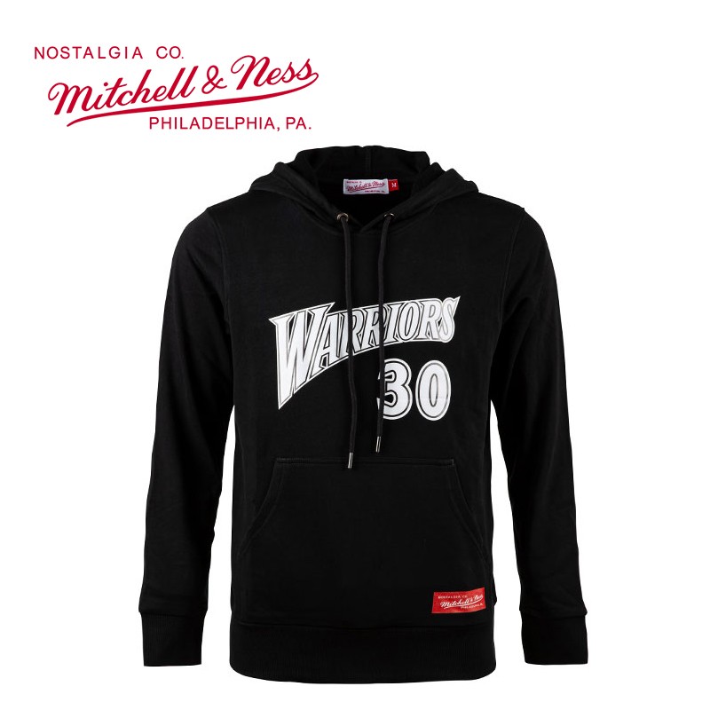 nba 勇士队库里卫衣 m&n球员号码系列 篮球运动时尚休闲连帽卫衣 m