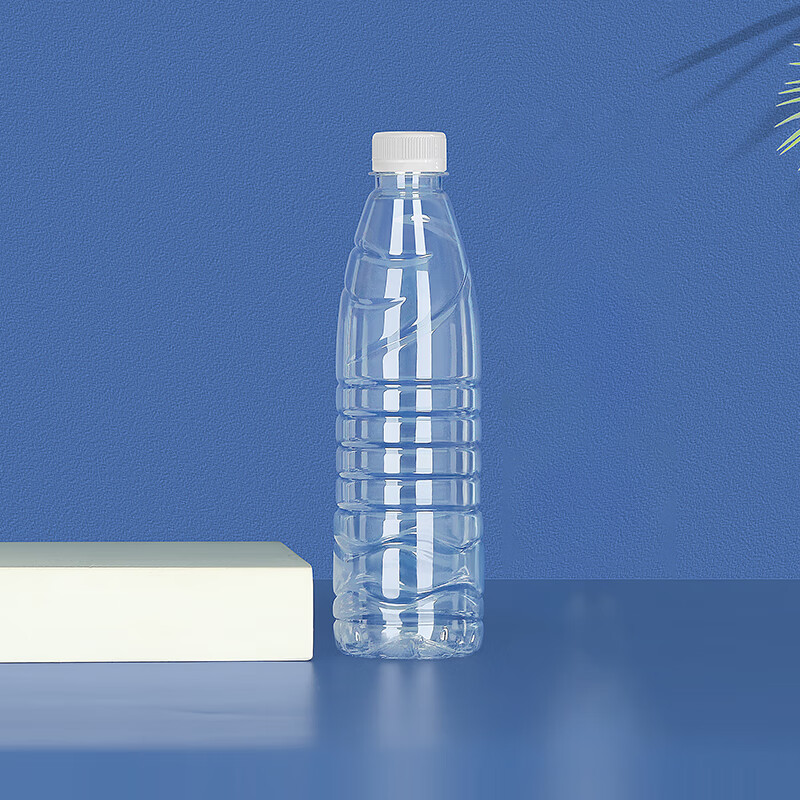 隽颜堂500ml矿泉水瓶空塑料食品级带盖子透明pet包装饮料果汁酒一次性