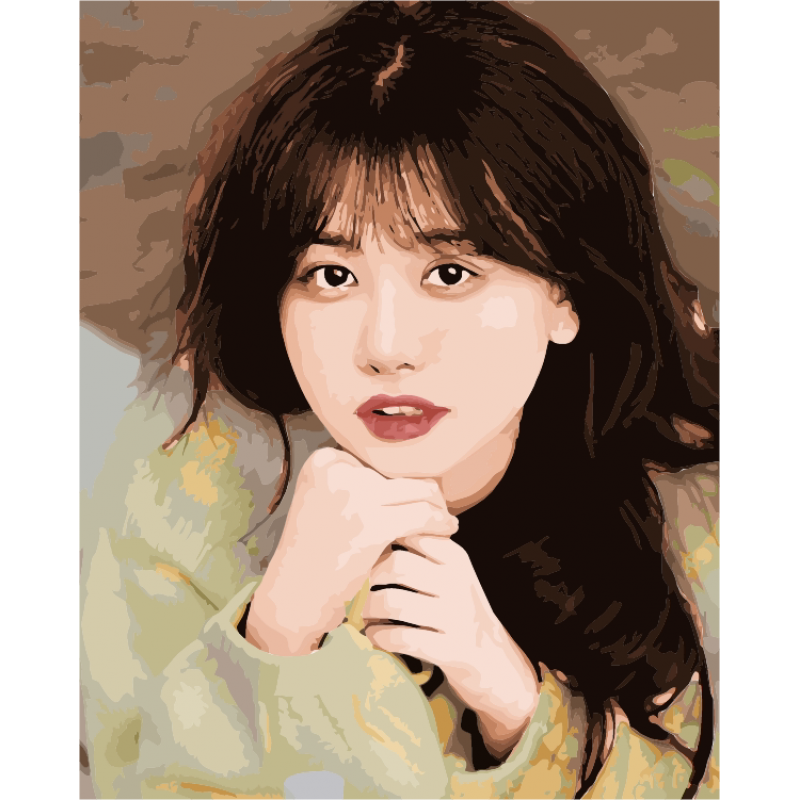 diy数字油画定制真人照片人物人像手工填色手绘填充系油彩画 升级26色