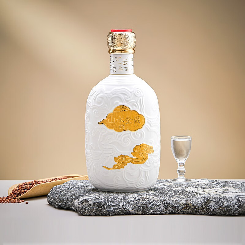 金徽酒 【买1送1】山水金徽·云 浓香型白酒 52度 500mL 1瓶 单瓶装
