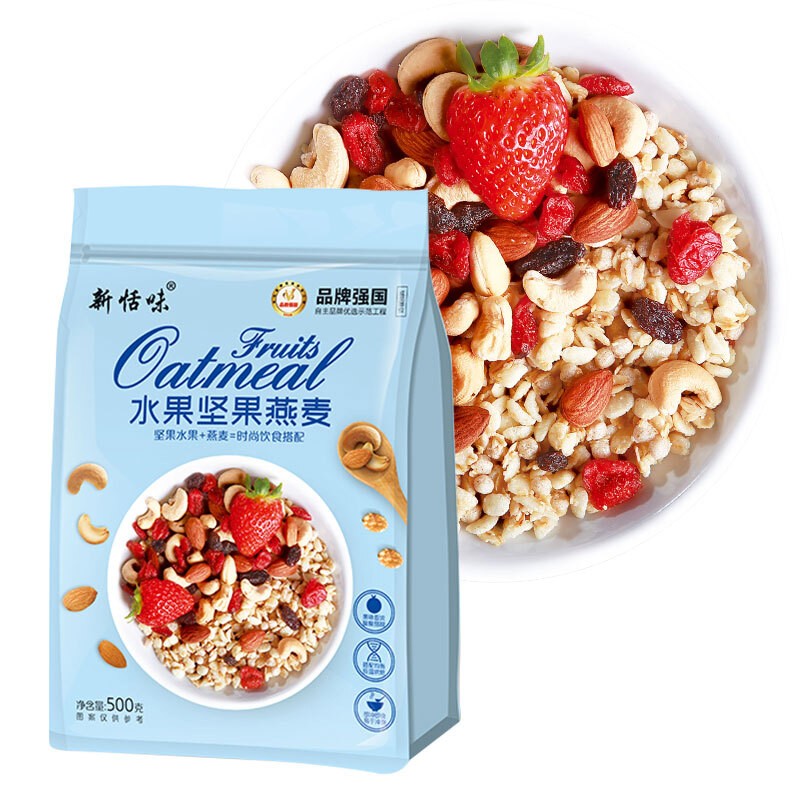 新恬味 水果坚果燕麦500g/袋