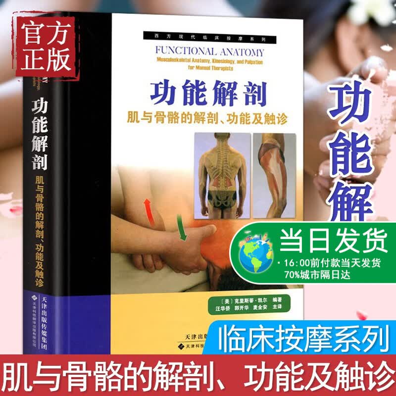 正版 功能解剖 西方现代临床按摩系列 肌与骨骼的解剖、功能及触诊外科学临床医学骨骼肌肉功能解刨学