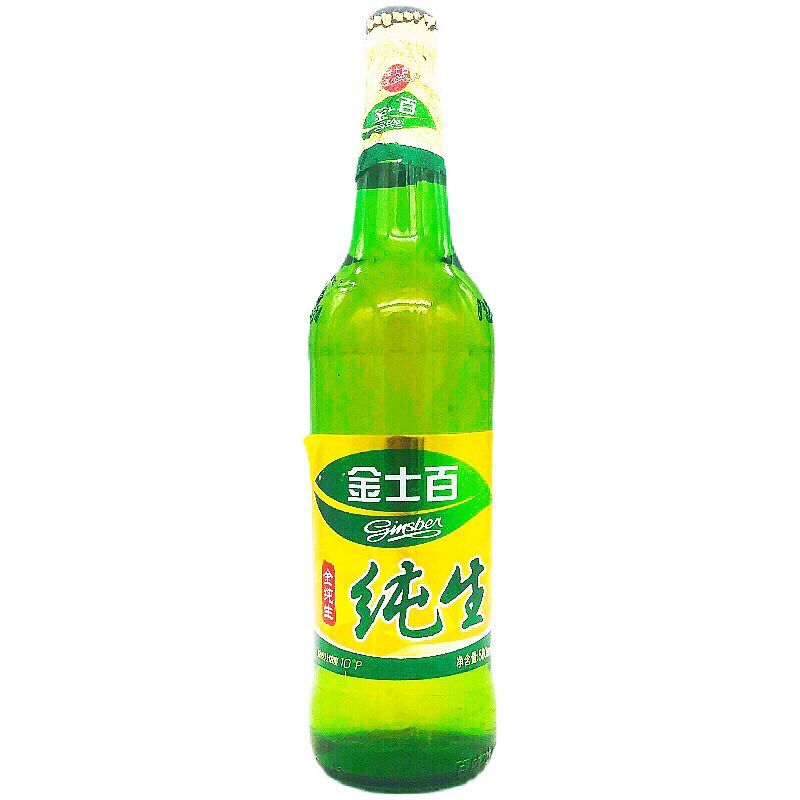 金士百纯生 四平市金士百金纯生金大蒙啤酒10度玻璃瓶聚会助兴酒水