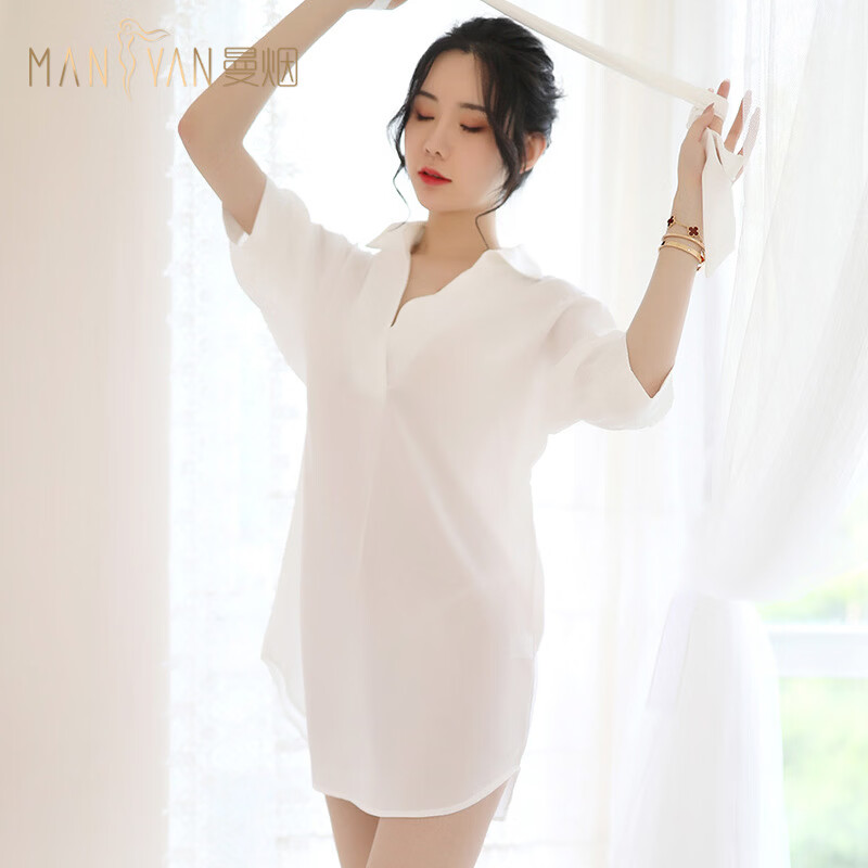 套装透明男友风衬衫睡裙睡衣变态角色扮演夫妻房事挑逗欲仙免脱血滴子