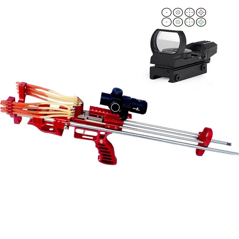 聪知聪新款猎鹰猫头鹰弹弓长杆成人猎弓加长高精度野战狼扁皮猫头鹰