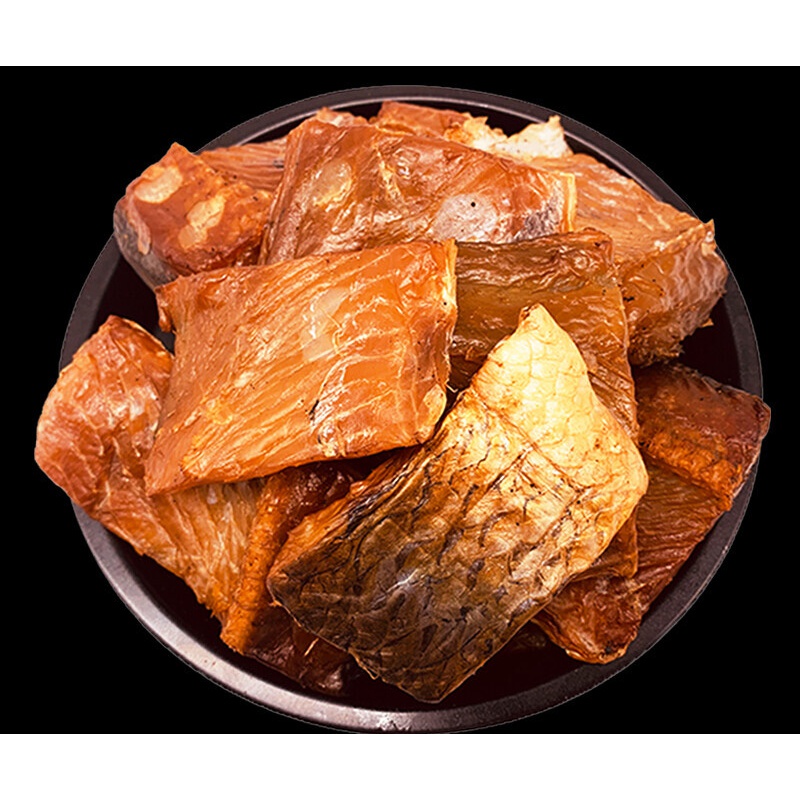 腊鱼块湖南特产烟熏草鱼块农家自制柴火腊咸鱼块淡水鱼干干货500g 250