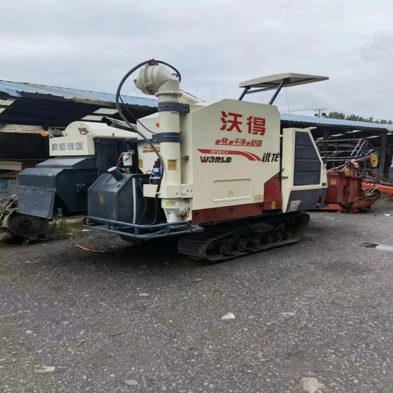 二手精品沃得110 112履带收割机水稻小麦油菜高粱玉米联合收割机