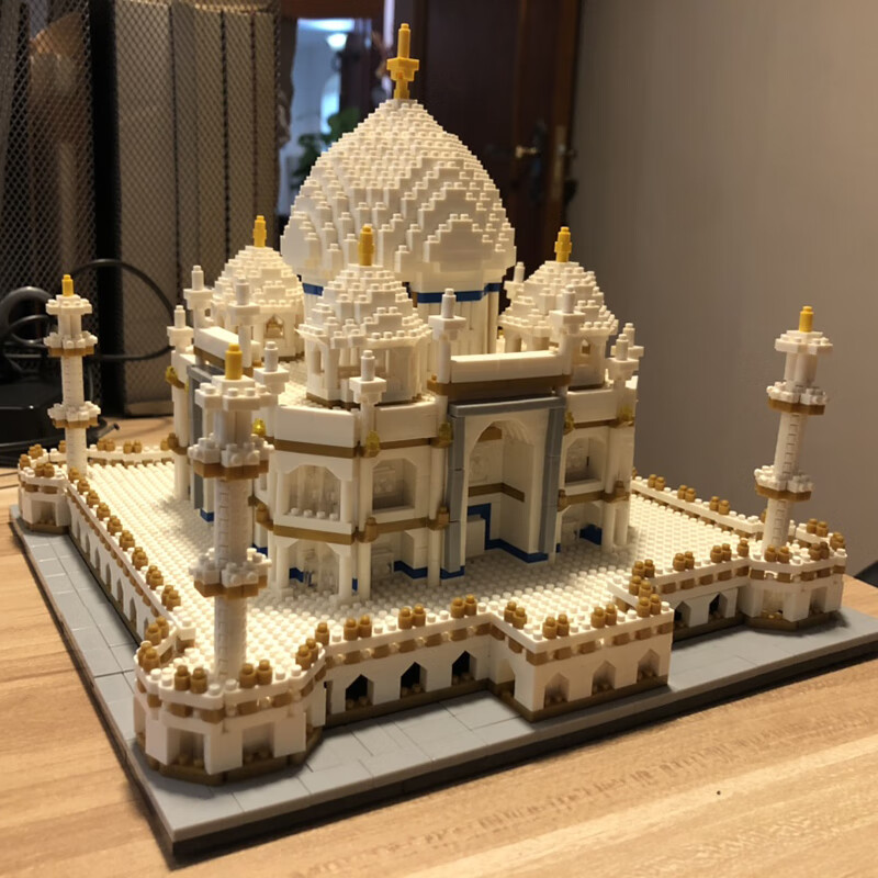 乐·高启蒙泰姬陵微小颗粒樂高积木泰姬陵拼装成年高难度拼图大型成人