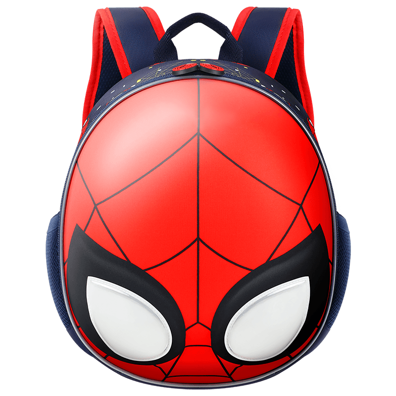 迪士尼（Disney）书包幼儿园 创意蛋壳造型儿童背包 3-6岁反光蜘蛛侠书包 BA5684A红色