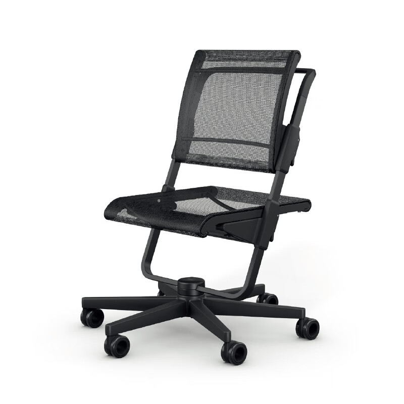 moll德国摩尔s6儿童学习椅转椅升降椅旋转椅原装进口透气网面黑腿