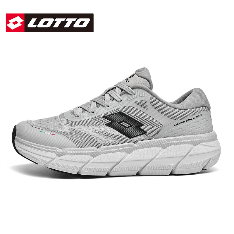 乐途乐途鳞行5.0碳板跑鞋男女情侣专业跑鞋女轻弹防滑爆米花运动男鞋 麟行5.0灰色 男款 41 标准运动鞋码数