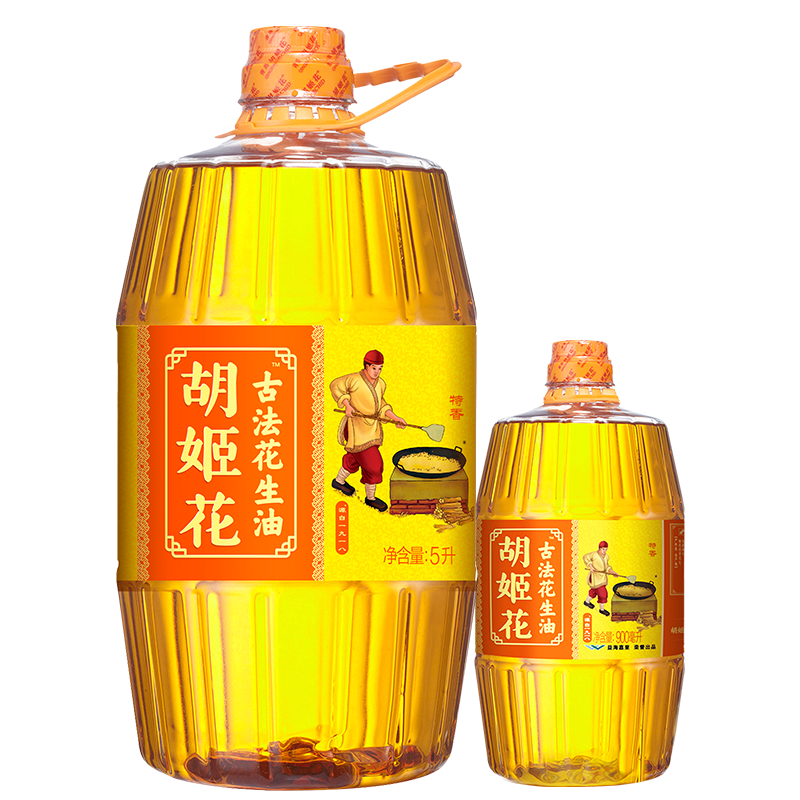 胡姬花 古法花生油 5L+900ml