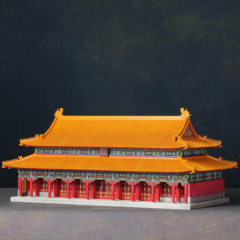 隐榫筑木故宫保和殿 榫卯积木 古建筑拼装模型 中国卯榫玩具 筑木隐榫