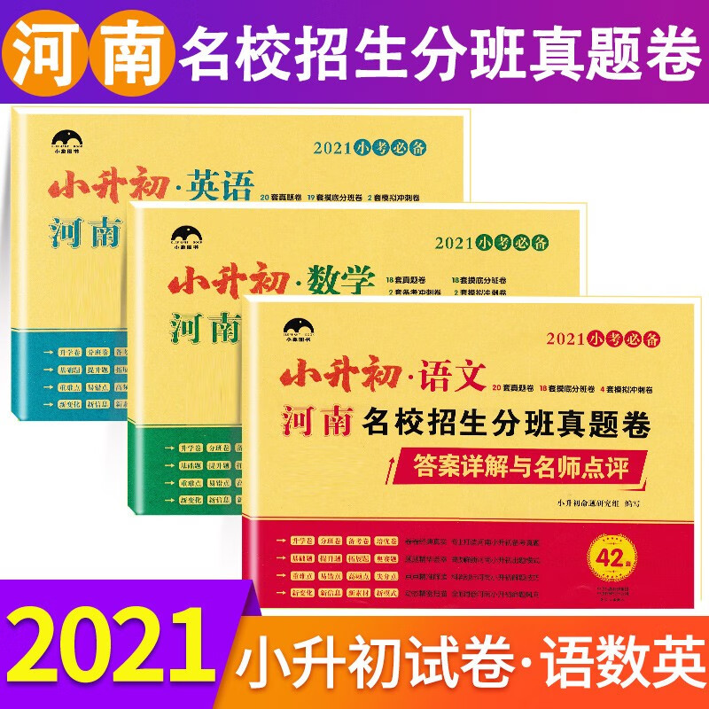 【自选】小升初河南名校招生分班真题卷小考小学升初中总复习模拟试卷真题六年级升初中 语文+数学+英语