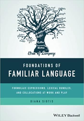 预订foundations of familiar language: formulaic expr