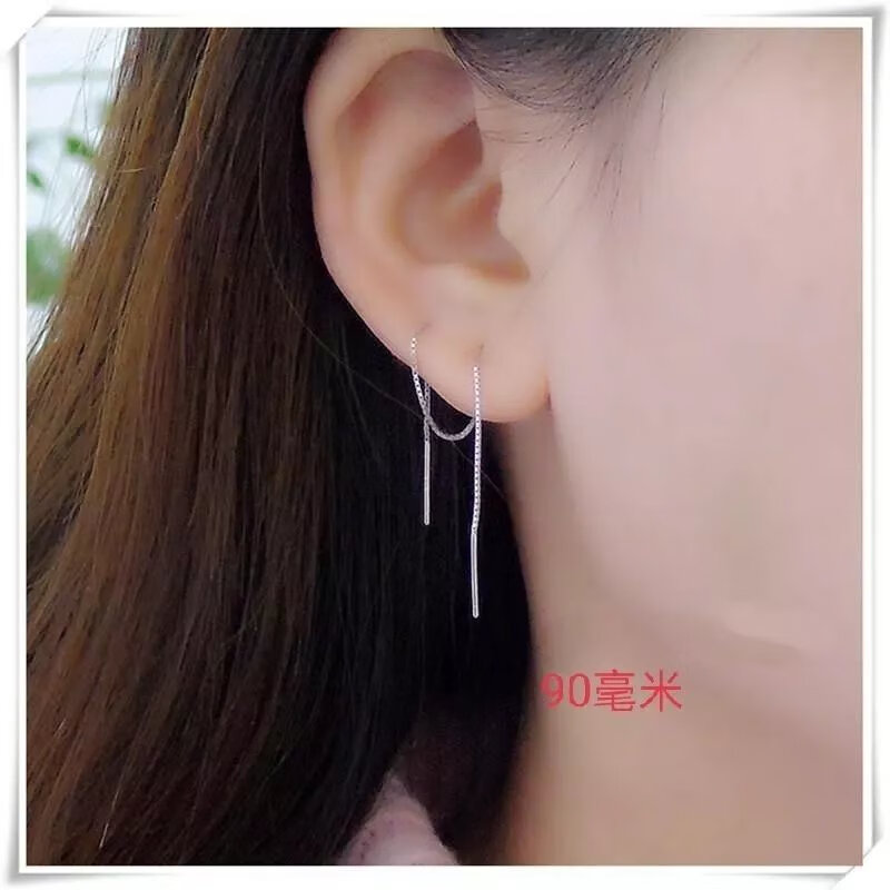 佩曼 三个耳洞的耳环多耳洞耳环连体耳线双耳洞耳钉一体式三个耳 j37