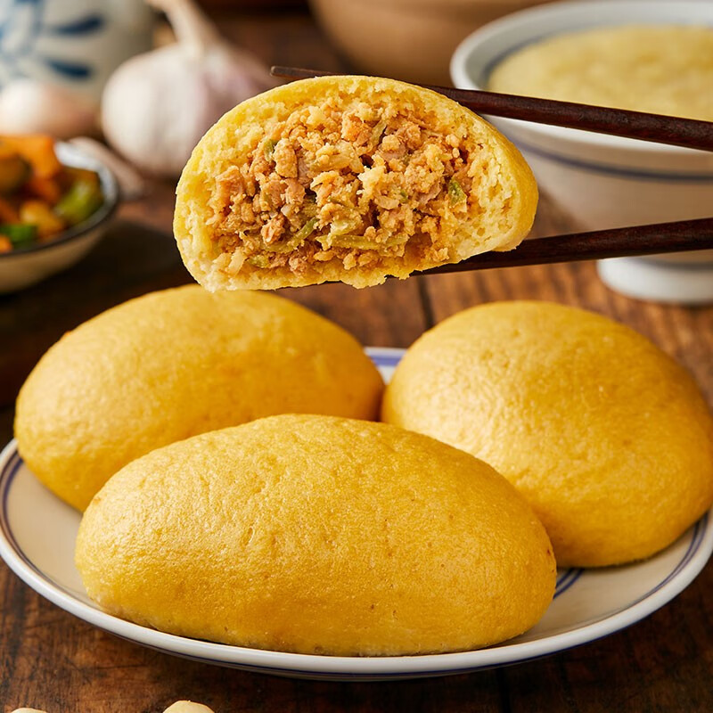 渔人小胖虾酱片片4袋 胶东特色粗粮小食 杂粮馒头玉米面片片饼子 虾酱